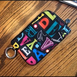 Vera Bradley 1 medium cosmetic bag and coin purse